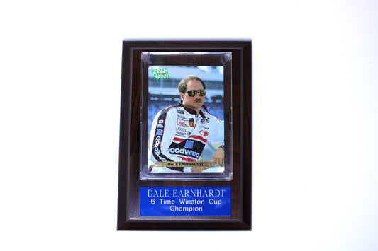 Dale Earnhardt Protected Card On Plaque