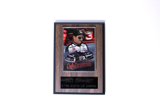 Dale Earnhardt Protected Card On Plaque
