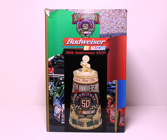 Nascar Racing 50th Anniversary Budweiser Beer Stein