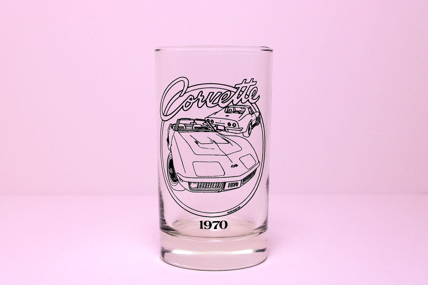 1970 Corvette Glass Drinking Cup
