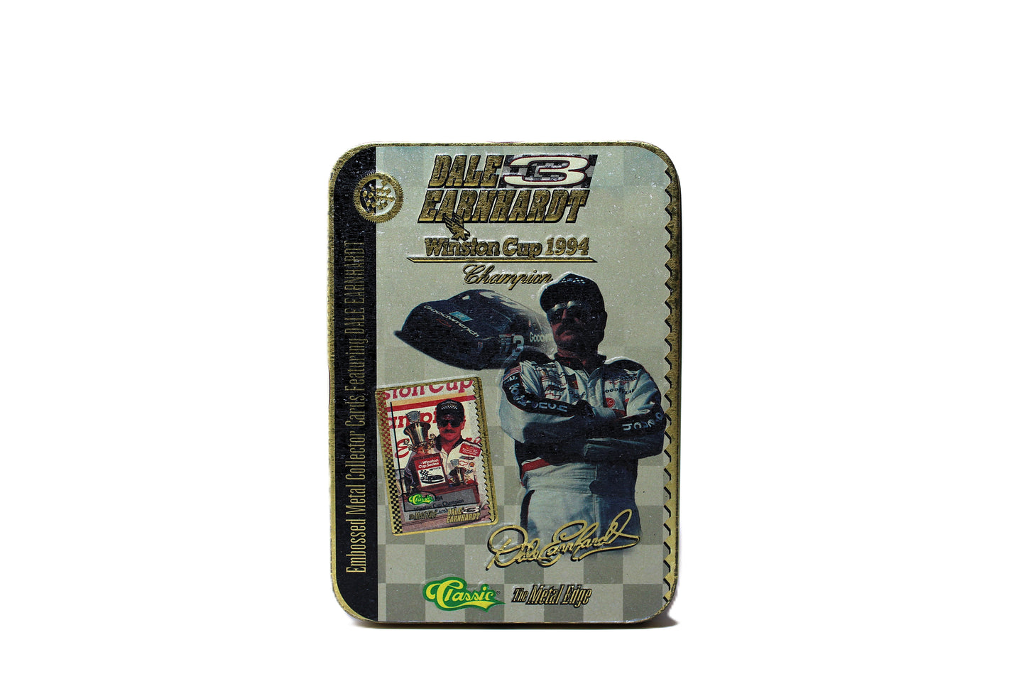 1994 Classic Dale Earnhardt Embossed Metal Collector Cards