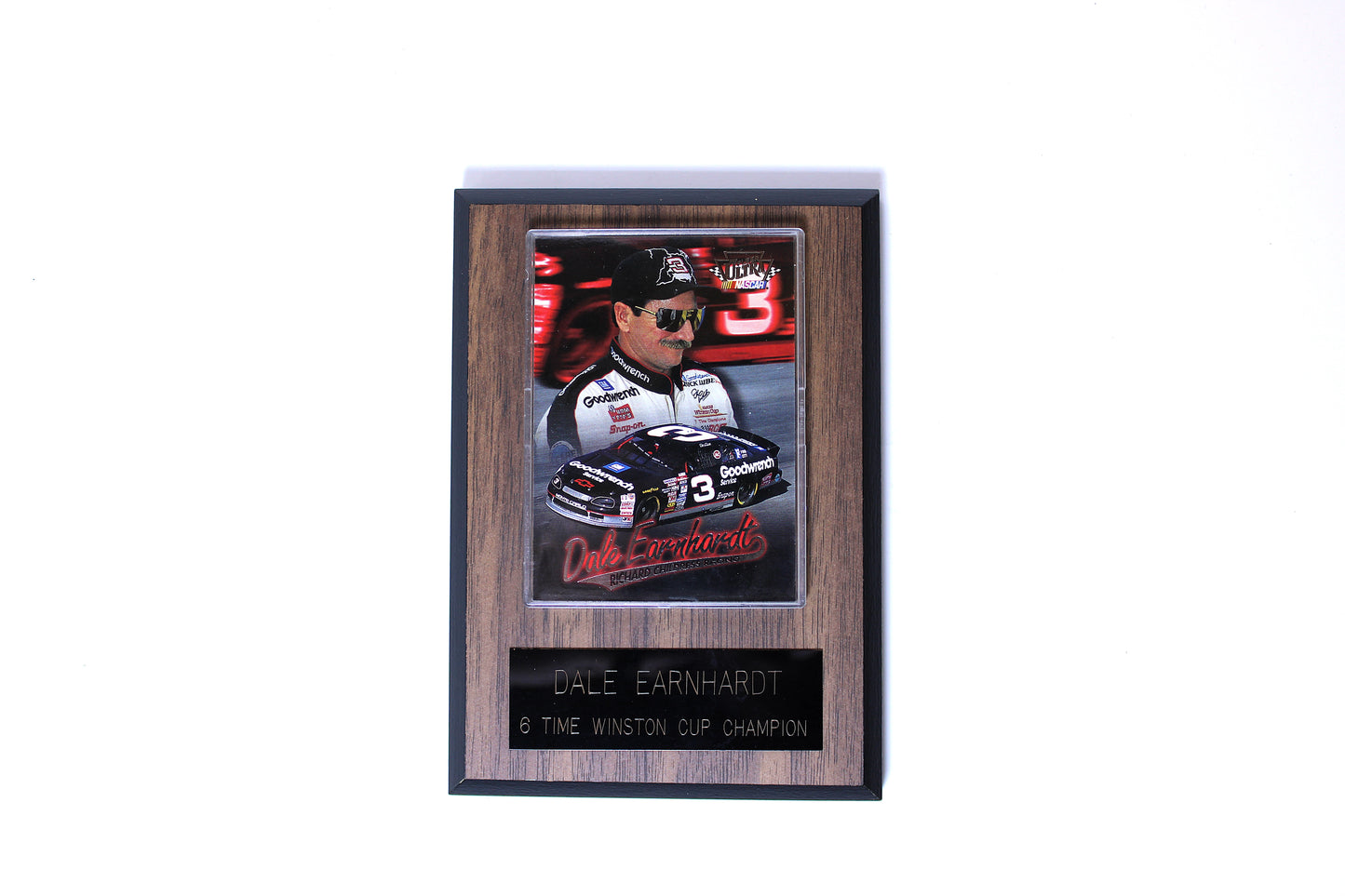 Dale Earnhardt Protected Card On Plaque