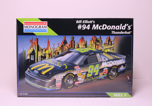 Bill Elliot #94 Mcdonalds Thunderbat Model Car Kit
