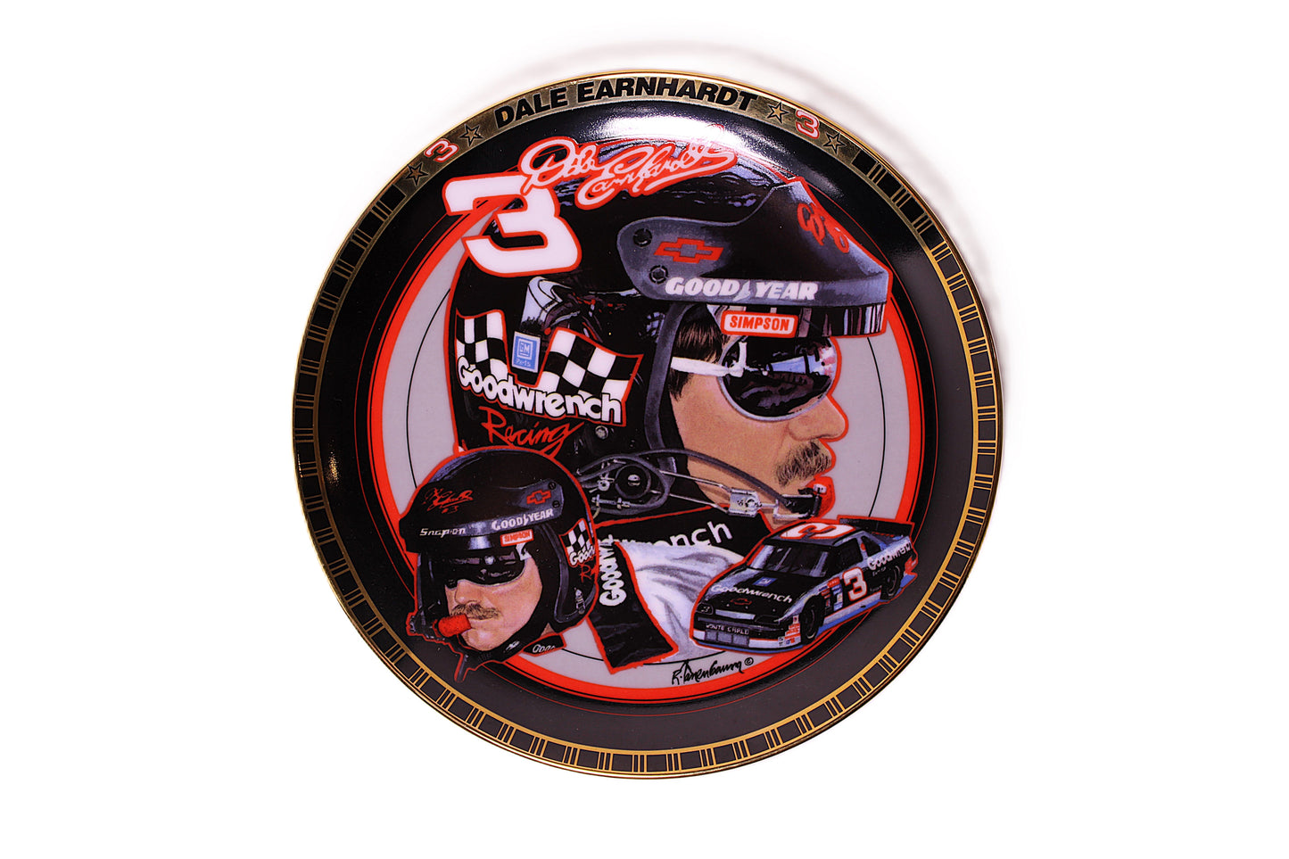 Dale Earnhardt Goodwrench #3 Car Collectible Plate #2