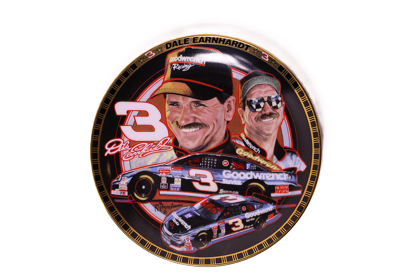 Dale Earnhardt Goodwrench #3 Car Collectible Plate #3